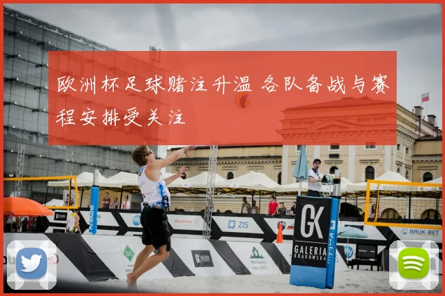 欧洲杯足球赌注升温 各队备战与赛程安排受关注